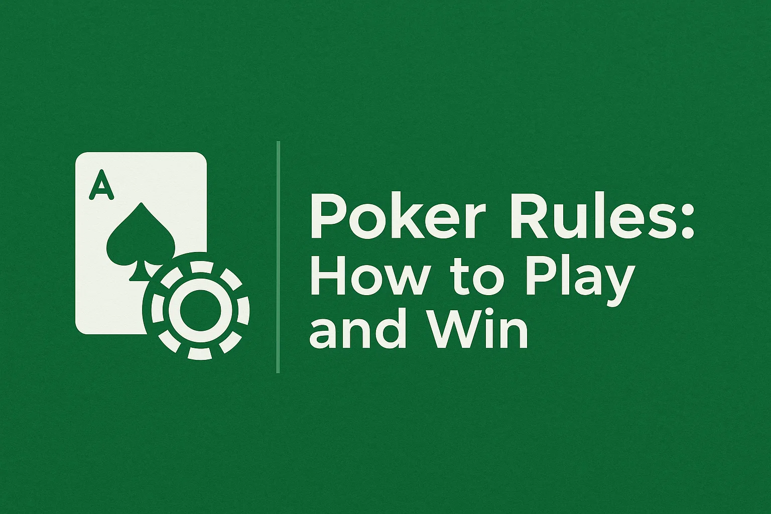 Poker Rules: How to Play and Win