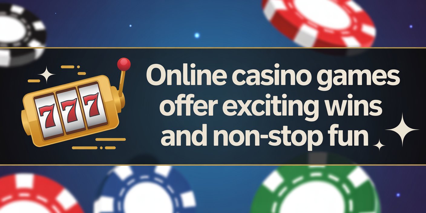 Online Casino Games Offer Exciting Wins and Non-Stop Fun